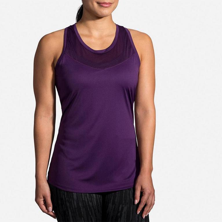 Brooks STEALTH Running Tank Top Womens Canada - Purple (FSK804671)